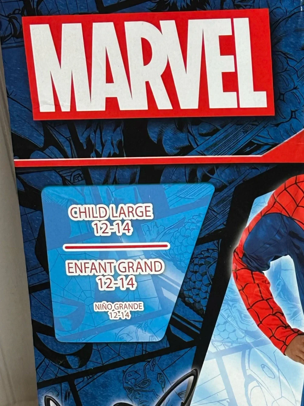 Marvel Spider-Man Reversible Costume with Black Venom Side.. Child Large 12-14